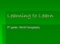 Learning to Learn PowerPoint PPT Presentation