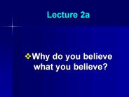 Lecture 2a