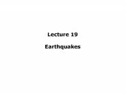 Earthquakes