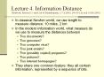 Lecture 4. Information Distance (Textbook, Section 8.3, and Li et al: Bioinformatics, 17:2(2001), 149-154, Li et al, SODA2003) PowerPoint PPT Presentation