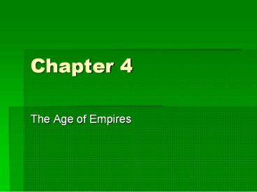 The Age of Empires