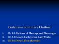Galatians Summary Outline PowerPoint PPT Presentation