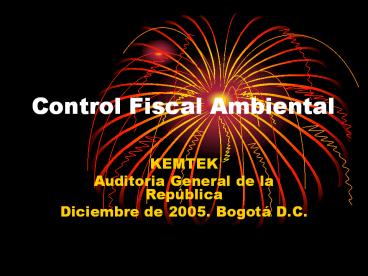 Control Fiscal Ambiental