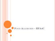 Food Allergies 