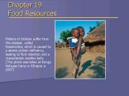 Chapter 19 Food Resources