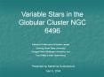 Variable Stars in the Globular Cluster NGC 6496 PowerPoint PPT Presentation