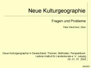 Neue Kulturgeographie