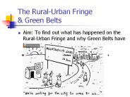 The Rural-Urban Fringe