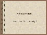 Measurement