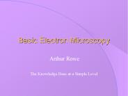 Basic Electron Microscopy