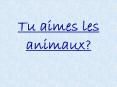 Tu aimes les animaux? PowerPoint PPT Presentation