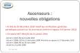 Ascenseurs : nouvelles obligations PowerPoint PPT Presentation