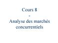 Cours 8 - Analyse des march PowerPoint PPT Presentation
