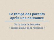 Le temps des parents apr