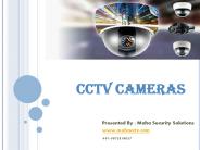 PPT on CCTV Cameras