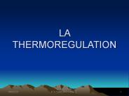 LA THERMOREGULATION