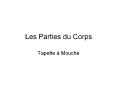 Les Parties du Corps PowerPoint PPT Presentation