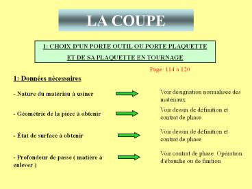 LA COUPE