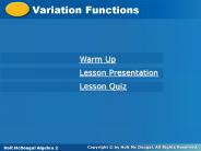 Variation Functions