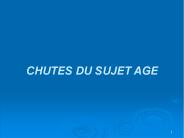 CHUTES DU SUJET AGE