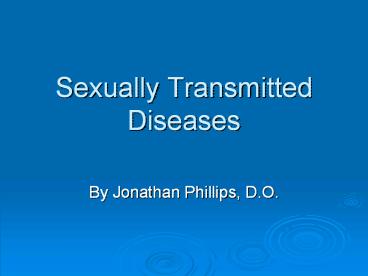 Sexually Transmitted Diseases
