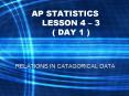 AP STATISTICS LESSON 4  PowerPoint PPT Presentation