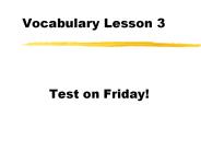 Vocabulary Lesson 3