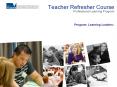 Teacher Refresher Course PowerPoint PPT Presentation