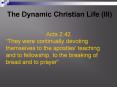 The Dynamic Christian Life (III) PowerPoint PPT Presentation
