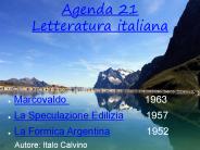 Agenda 21 Letteratura italiana