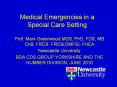 Medical Emergencies in a Special Care Setting PowerPoint PPT Presentation