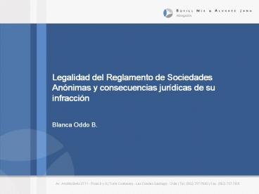 Legalidad del Reglamento de Sociedades An