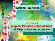 Atypical Patterns of Inheritance
