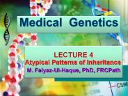 Atypical Patterns of Inheritance