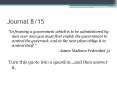 Journal 8/15 PowerPoint PPT Presentation