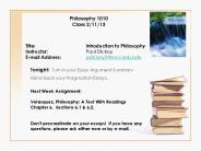 Philosophy 1010