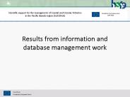 Results from information and database management work