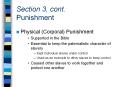 Section 3, cont. Punishment PowerPoint PPT Presentation