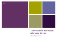 Differentiated Instruction: Literature Circles