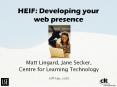 HEIF: Developing your web presence PowerPoint PPT Presentation