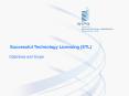 Successful Technology Licensing (STL) Objectives and Scope PowerPoint PPT Presentation