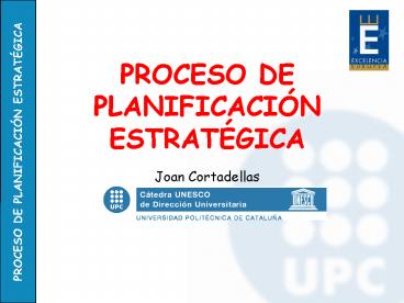 PROCESO DE PLANIFICACI