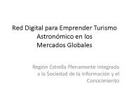 Red Digital para Emprender Turismo Astron