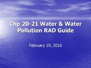 Chp 20-21 Water