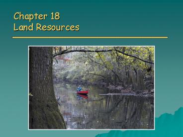 Chapter 18 Land Resources