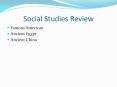 Social Studies Review PowerPoint PPT Presentation