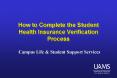 How to Complete the Student Health Insurance Verification Process PowerPoint PPT Presentation