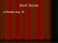 Short Stories PowerPoint PPT Presentation