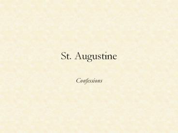 St. Augustine