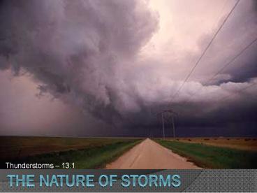The Nature of Storms